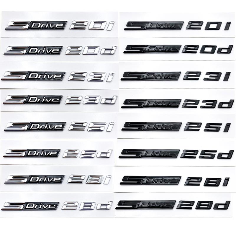 3D SDrive 20i 23i 25i 28i 20d 23d 25d 28d Auto Blatník Znak Kufr Značka Samolepka Pro BMW M X1 X3 X4 X5 X6 X7 GT Logo Příslušenství
