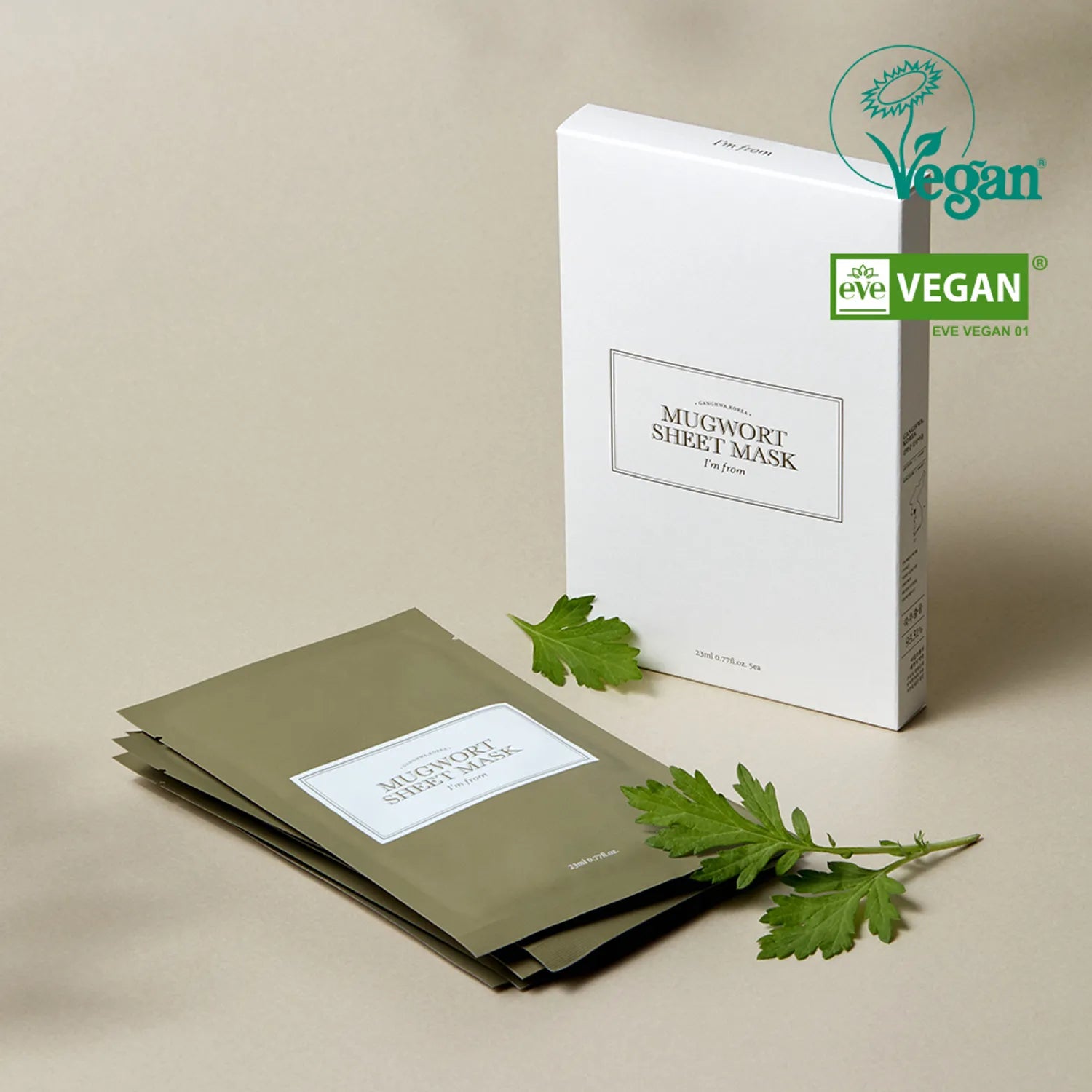 I m from Mugwort Sheet Mask 5ea 5pcs