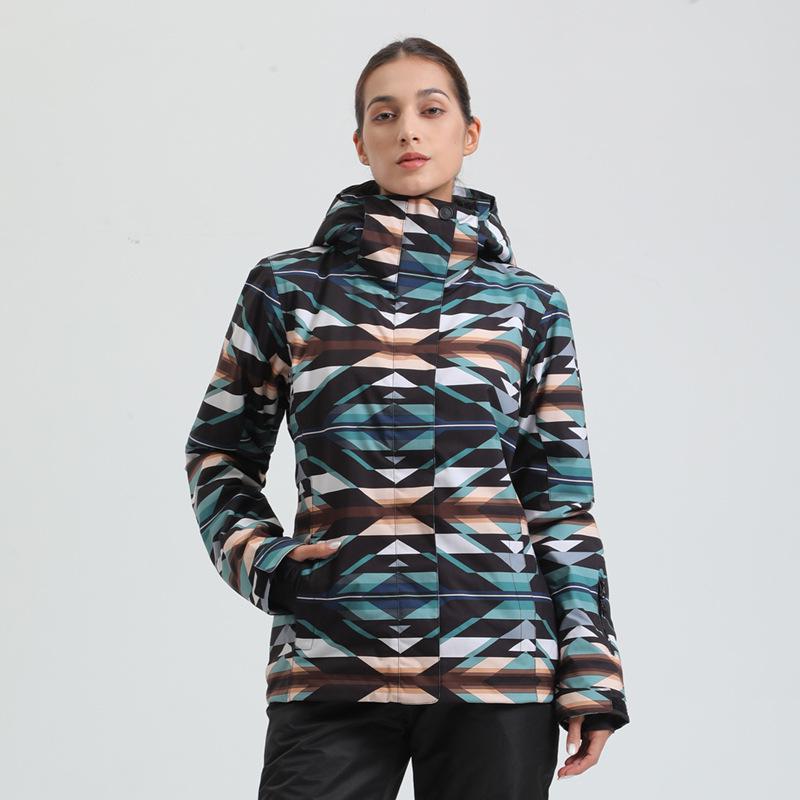 Women`s Winter Ski Suit: Padded, Windproof