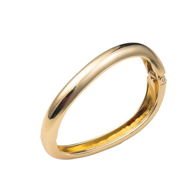 New accessories: simple circle ancient gold opening bracelet personalized irregular alloy bracelet