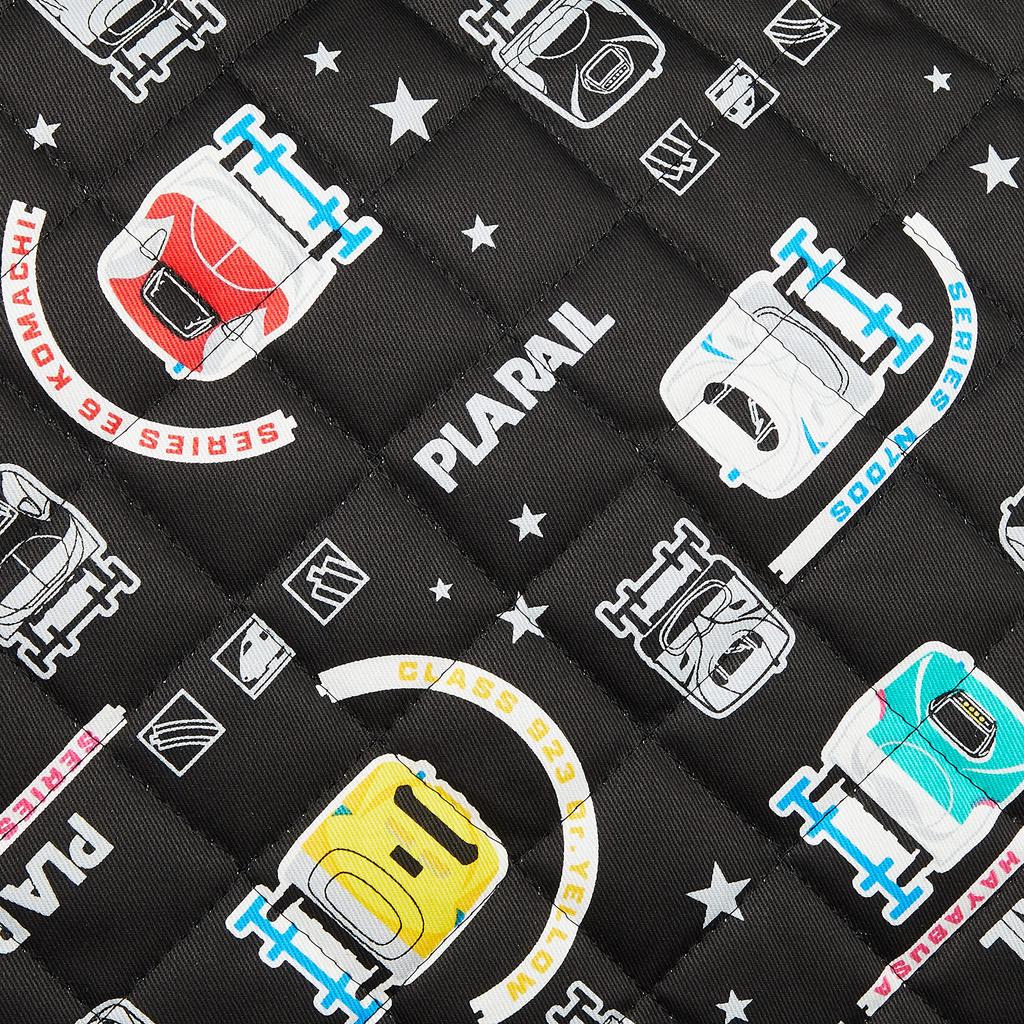 Bolsa de Lição Acolchoada para Meninos Preta [Plarail] QPL4-2180