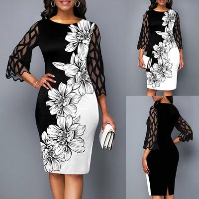 2024 Ladies Elegant Dress Lace Retro Dress Party Fashion D25