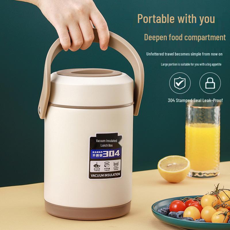 Thermos Isolato Sottovuoto in Acciaio Inossidabile 304 per Studenti e Professionisti (Due/Tre Strati, Portatile)