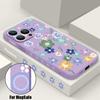 Flowers Print Magnetic Case For iPhone Air 16e 17 16 15 14 13 12 Pro Max 11 For Magsafe Wireless Charge Silicone Soft TPU Cover