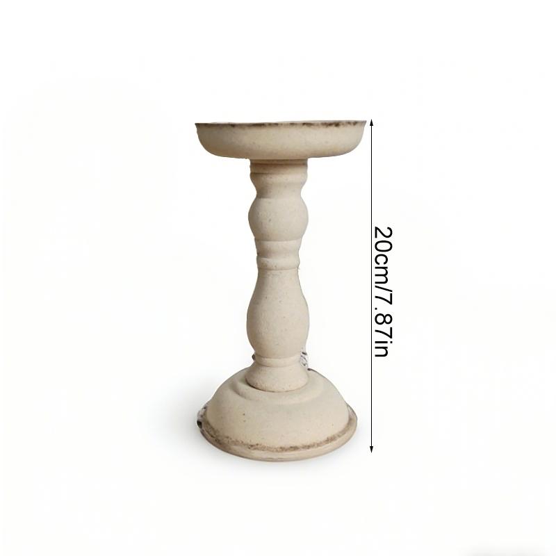 

1/2PC Candle Holders Party Table Decor Home Decor Candles Stickers Minimalist Roman Column Photo props Wooden Vintage Rustic 20cm