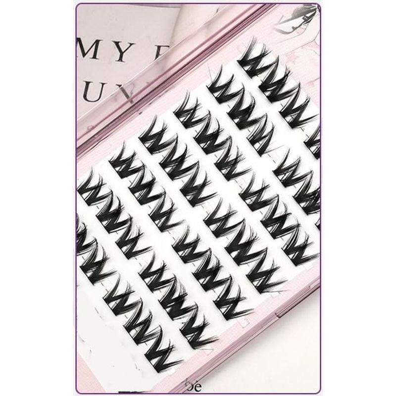 Lactacia - Glue-free False Eyelashes Clusters with Tweezers