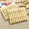 100Pcs Bamboo Clips Clothespins Easy To Use Heavy Duty Rust Resistant Laundry Clip Hangers Multipurpose Clips