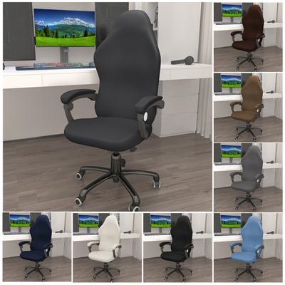 E-spor Sandalye Kılıfı Aşınmaya Dayanıklı Nefes Alabilir Nem Emici Solmaya Dayanıklı Yıkanabilir Düz Renk Tam