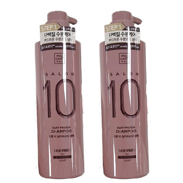 Mise-en-scene Salon 10 Silky Protein Shampoo 600g x 2P
