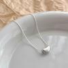 925 Silver Geometric Necklace Women Simple Personality Charm Pendant Choker Birthday Gift Exquisite Jewelry