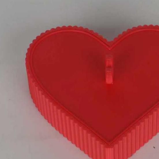 Heart-shaped Corn Starch Tapper Box Leak-Proof Powder Container Anti-Stick Dusting Tool for Polymer Clay