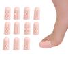 Karonpeln Set of 2 Silicone Toe Cots, Toe Caps, Protectors, Toenail Protection Caps, Cushioned, Shock Absorbent, Friction Pain Relief, Breathable, Was