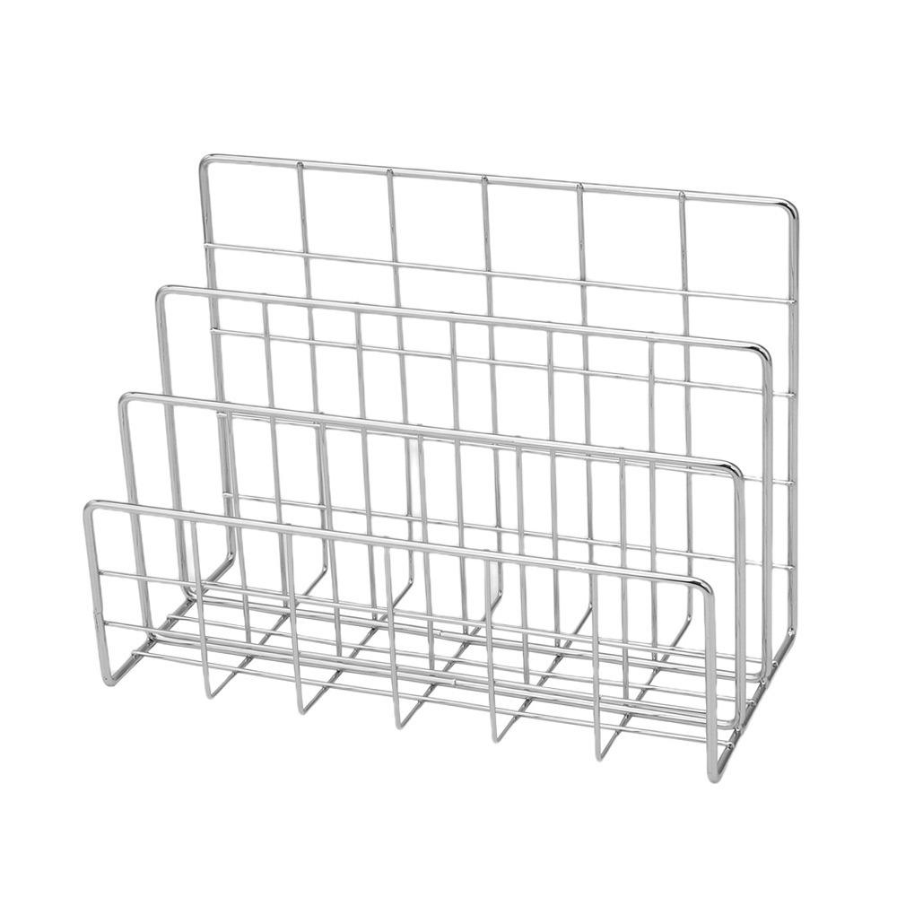 

3 отделения железная книжная полка многофункциональная книжная стойка держатель для хранения газет украшение дома S