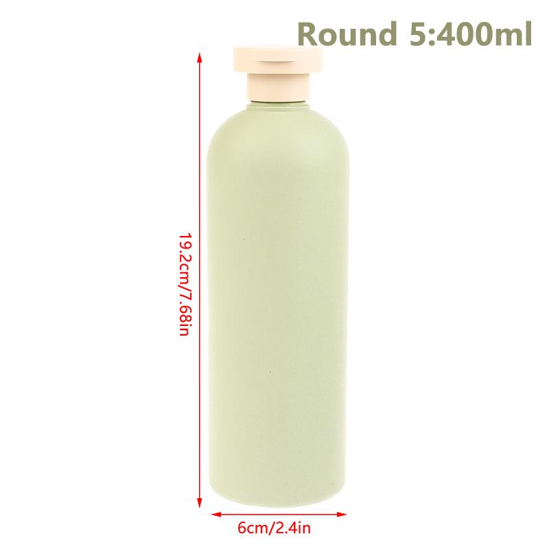 100Ml-500Ml Avocado Green Plastic Shampoo Shower Gel Foaming Soap Dispensers Refillable Bottles Flip Lotion Bottles