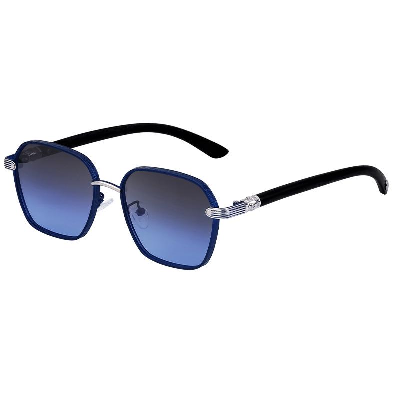 Men Fashion Sunglasses Vintage Polygon Driving Classic Metal Frame Sun Glasses UV400 Gradient Mirror Shades Eyewear