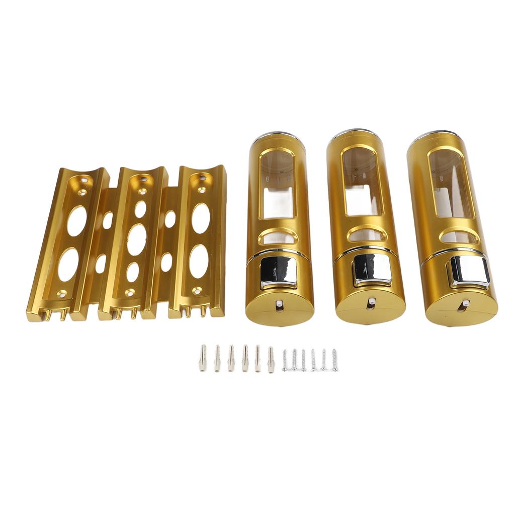 400ml Soap Dispenser 3 In 1 Soap Dispenser Bathroom Black Versatile Wall-mounted Design Easy To Use High-quality Materials