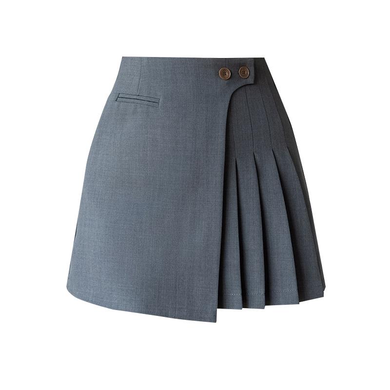Summer New Korean A-line Skirt Shorts Pleated Clothes Versatile for Women