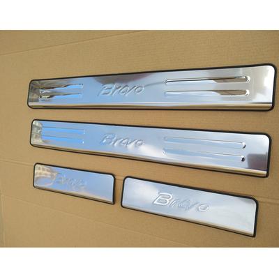4PCS/SET oterové platne z nerezovej ocele ťahadlá prahov auto príslušenstvo uvítací pedál pre Fiat Bravo 2008-2012 Auto