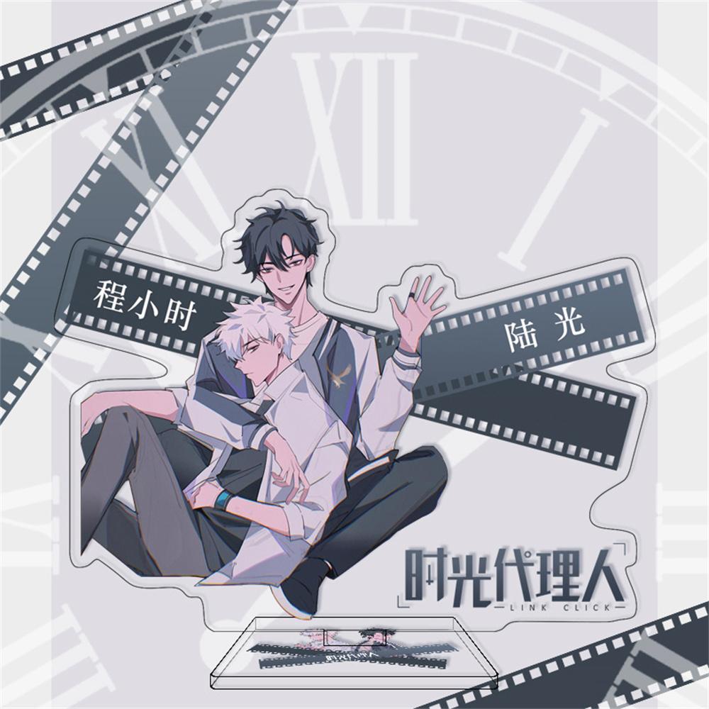 Hot Anime Link Click Acrylic Stand Model Figure Cosplay Plate Holder Topper Birthday Fans Christmas Desk Decor Plate Gift