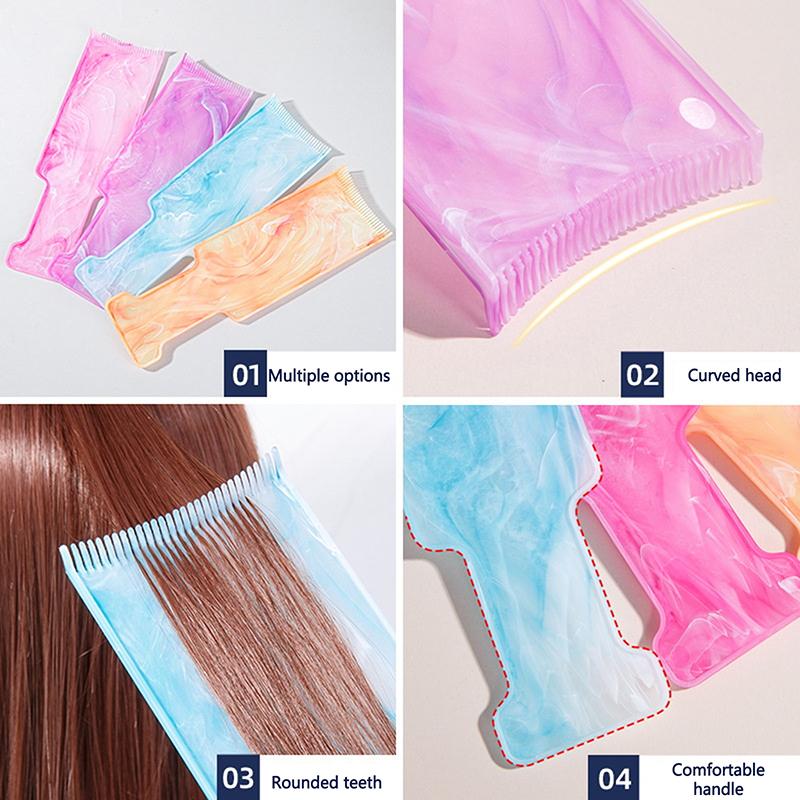 Hair Coloring Board Hairdressing Accessories Hair Coloring Dyeing Board Plate Portable Hair Dyeing Coloring Brush For Barber