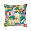 Pillow Cover SSimpsons Family Haunted House Halloween  Vintage Pillow Case For Sofa Bedroom Home Decor Pillowcases