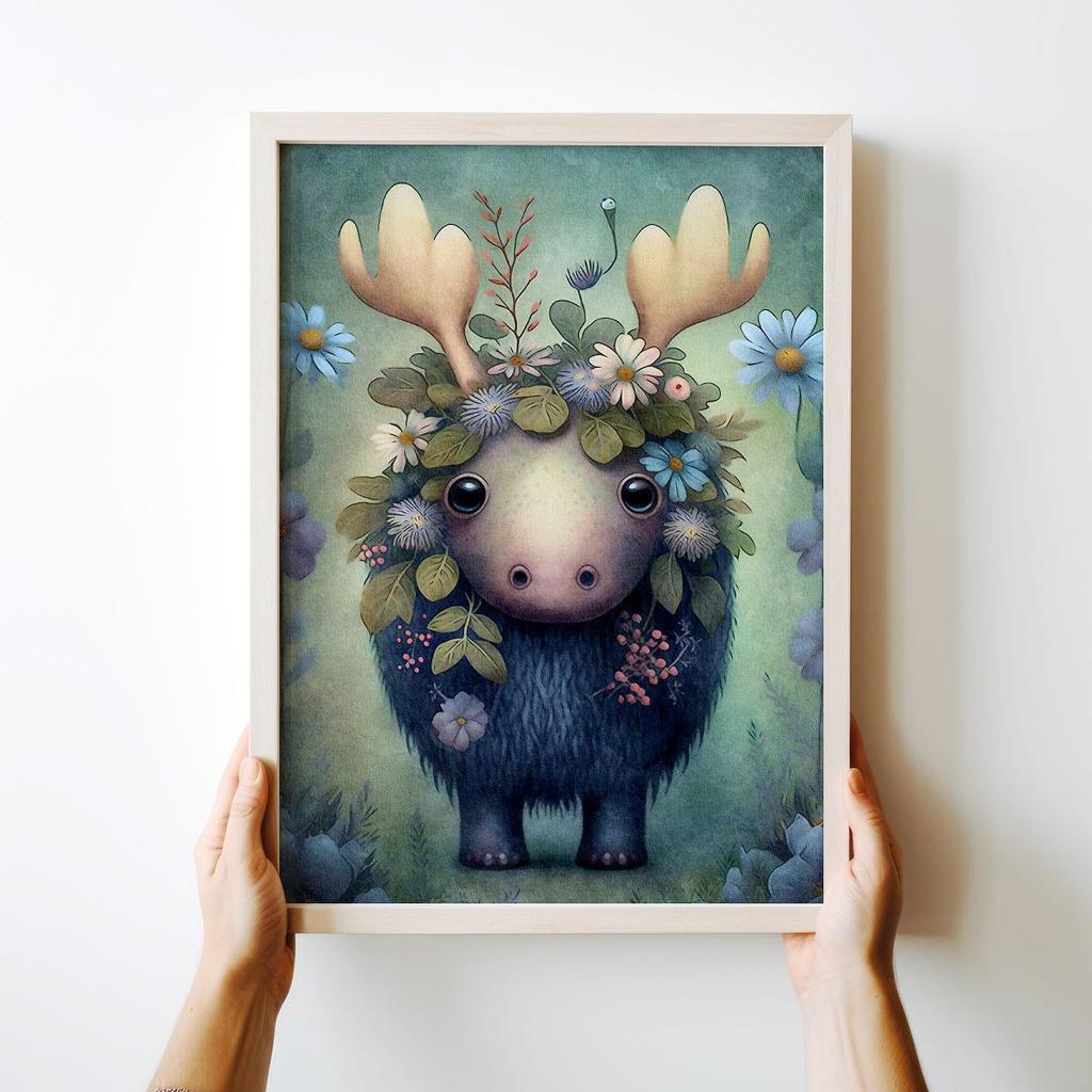 Poster for a Child Children's Pictures Moose