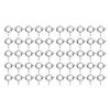 50 Pcs Spring Ring Clasps 6mm Diameter 1.5mm Hole Decorative Copper Round Clasps for Jewellery
