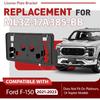 Front License Plate Frame Bracket Compatible with 2021-2023 Ford F150 F-150(2.7L, 3.0L, 3.5L, V6 Engines) License Plate Mounting Frames Replacement