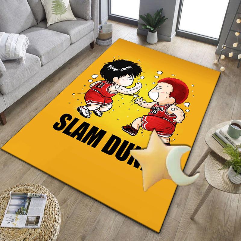 Anime Basketball Heroes Office Rug Chair Mat, Game Carpet, Suitable for Front Door, Bedroom, Living Room, Desk, Holiday Gift