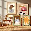 Bohemian Sun Moon Animal Cartoon Illustration Classic Vintage Posters Whitepaper Prints Posters Artwork Kawaii Room Decor