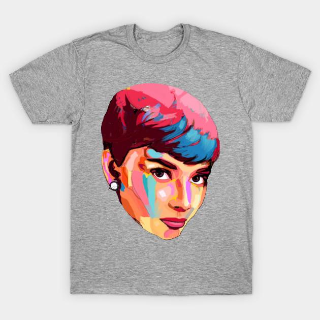 Unisex Fashion TShirt Audrey Hepburn Print TShirt Plus Size S-5XL T-Shirt 100%Cotton Tops O Neck Short Sleeve Tees