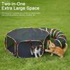 Circle Cat Tunnel Collapsible Outdoor Cat Enclosures Playground Large Pet Tunnel Cat Enclosures for Kitten Rabbit Bunny Ferret