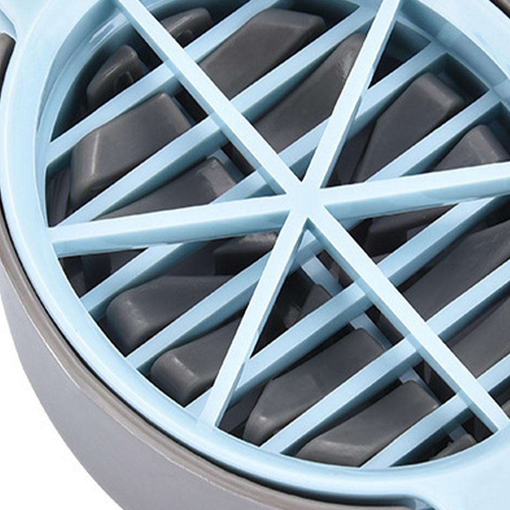 Plast Äggskärare 6 Delar 3 Linjer Äggskärare för Hårdkokta Ägg Köksredskap Blå