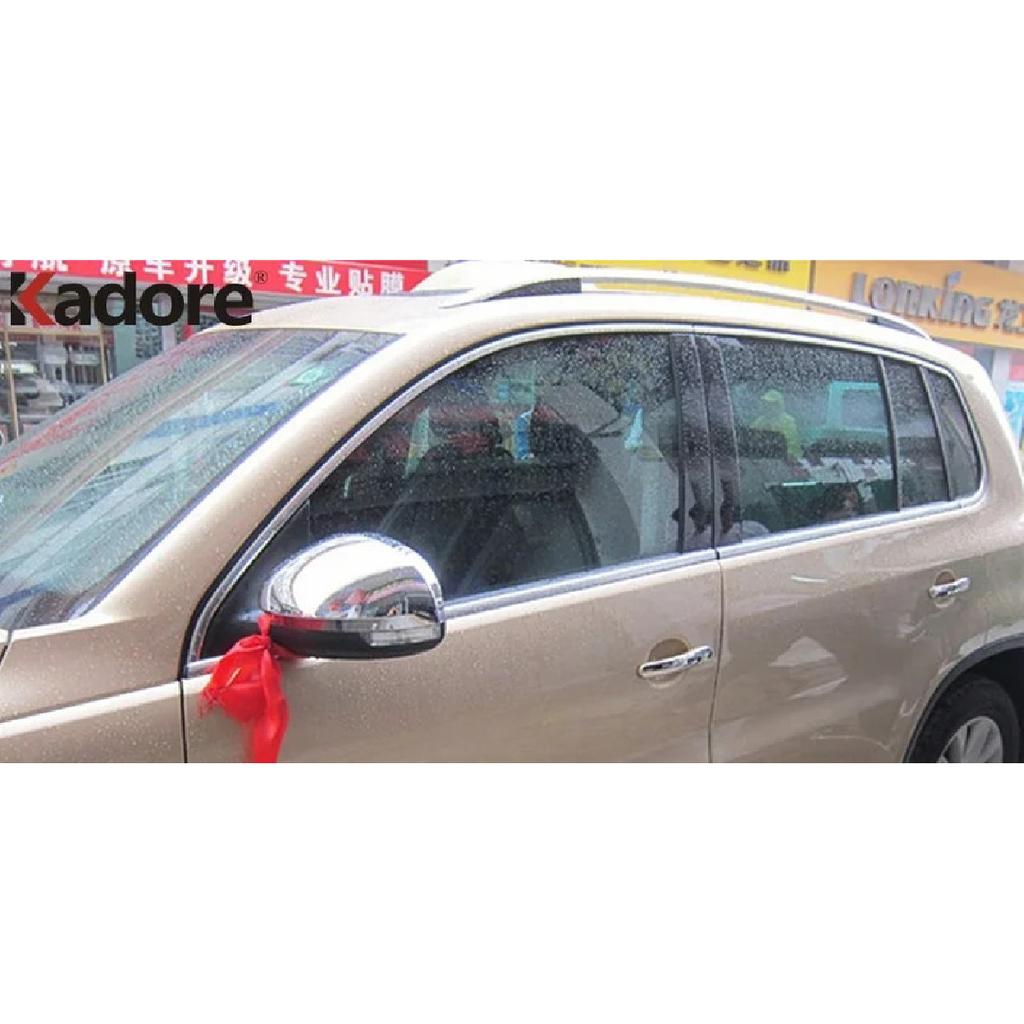 Rearview Mirror Cover Trim For Volkswagen VW Tiguan 2009-2012  2014 2015 Chrome Car Side Wing Mirrors Cap Accessories