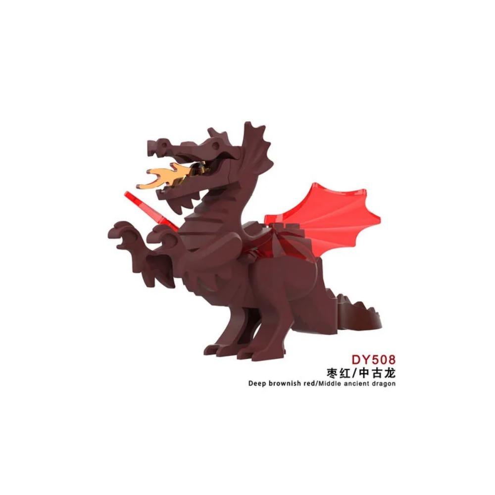 MOC Animal Building Block Accessories Set Crow Parrot Peacock Eagle Flamingo Transport Horse Ox Cart Gift Brick Model Toy K001