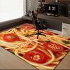 1PC Custom Name Spaghetti Cherry Tomato Sauce Theme Floor Mat Ideal for Living Room, Game Rooms, Office, Bedroom, Floor Mat Playful Design