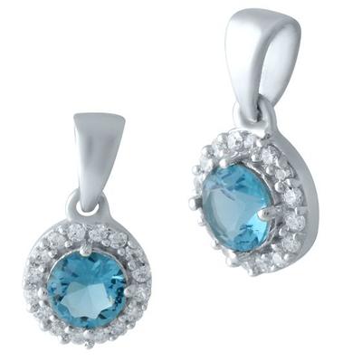 Silverhänge med London Blue topas 0.35ct (1961353)