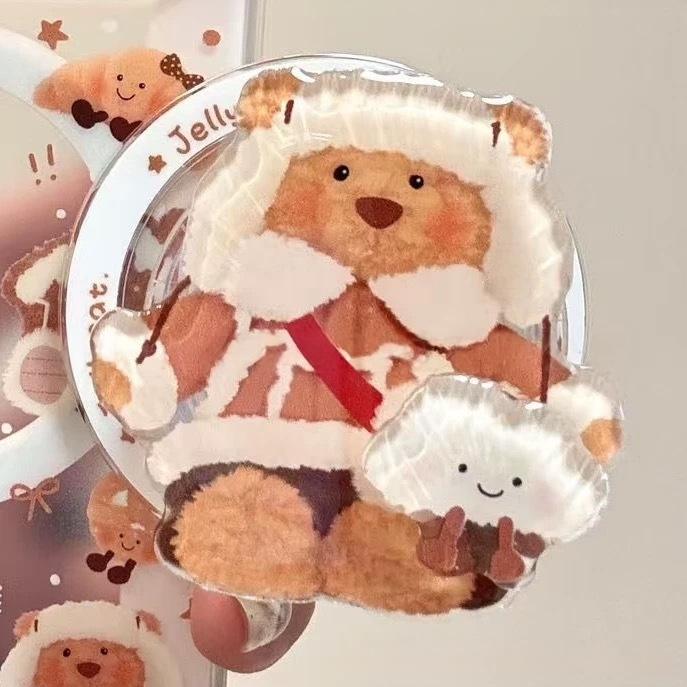 

MagSafe-Compatible Cinnamoroll Bear Stand with Super Strong Magnetic Adsorption and Retractable Airbag OPP Bag