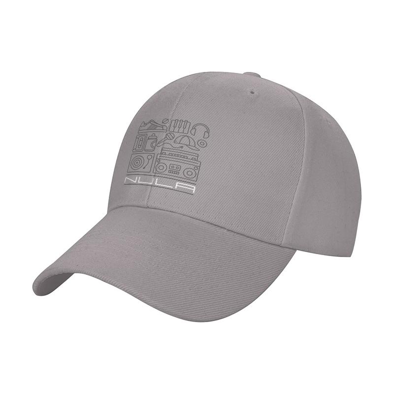NLA Streetwear Urban Music Cassette Player Design Black Baseball Cap for Unisex and Women Fashionable Hip Hop Style Hat