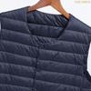 YEJUAWEN Ultralight Down Lightweight and Warm for Fall and Winter Men's Vest, Collarless, (WEN013) (L, Black)