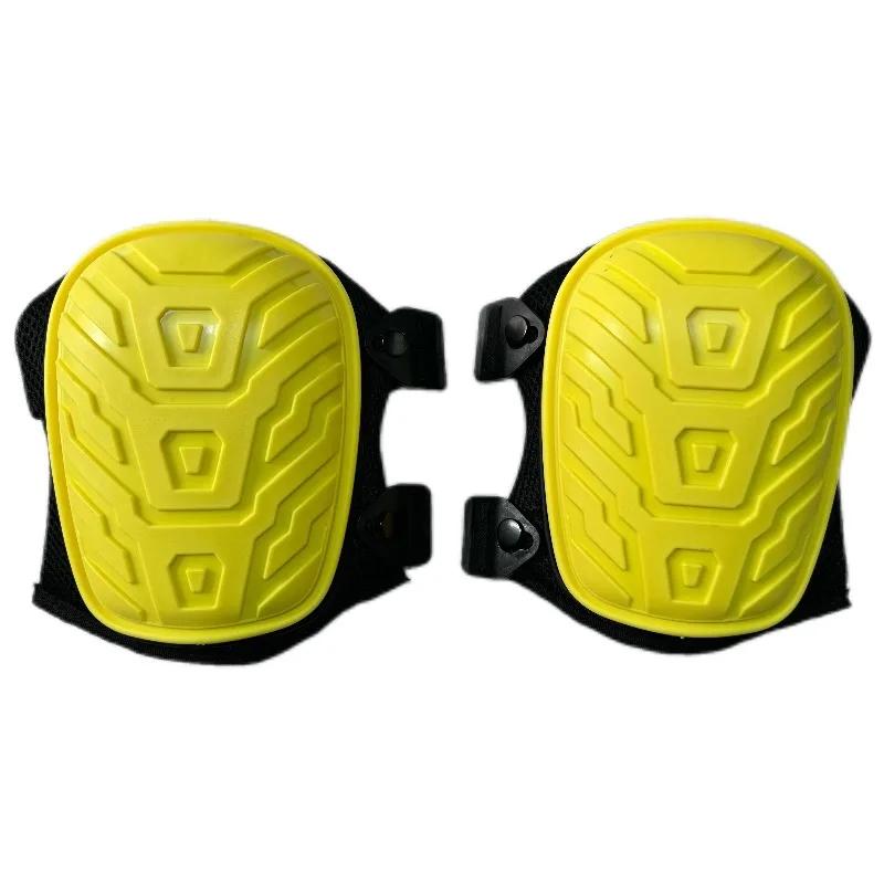 

Профессиональные рабочие наколенники, защитные двойные ремни, регулируемый зажим, противоскользящие пенные гелевые накладки, идеально подходящие для работы в саду и строительстве жёлтый