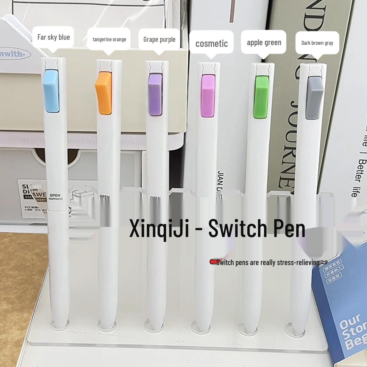 Creative Decompression Ballpoint Pen: Quick-Drying, Press-Type for Exams 0.5mm