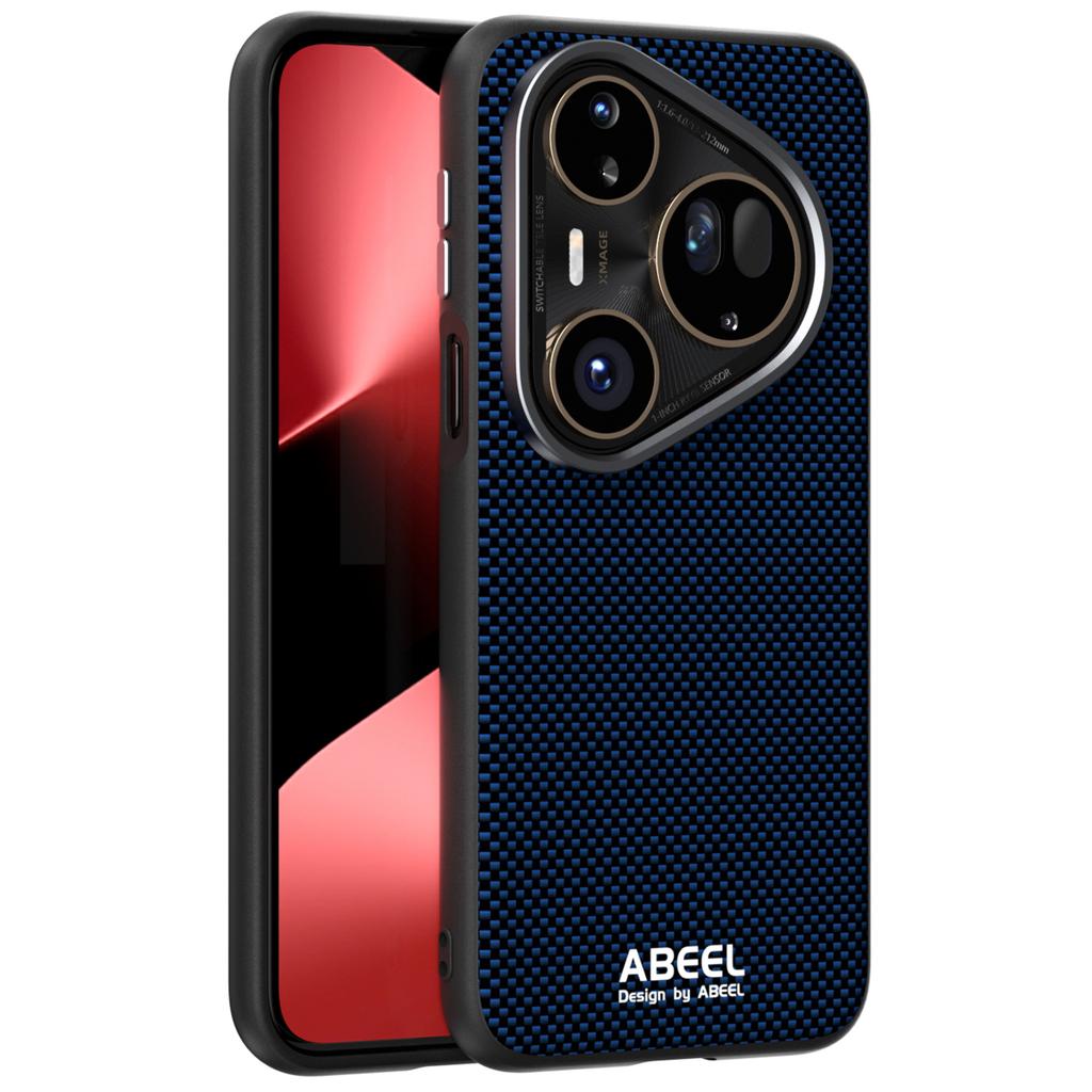 ABEEL Pouzdro pro Huawei Pura 80 Ultra Kompatibilní s MagSafe Tištěný PC TPU Hliníková slitina Kožený kryt na telefon