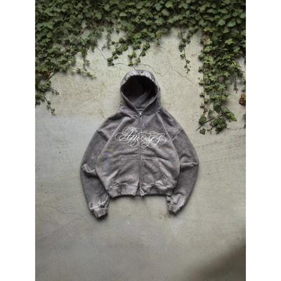 Bluza Streetwear Y2K Męska Damska - Zamek Błyskawiczny Z Nadrukiem 3D Bluza Graficzna W Kolorze Różowym Szarym