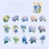 15pcs Floral Patterns Kawaii Creative Plant Stickers Pack Hand Tent DIY Stick Labels Scrapbooking Material Junk Journal Supplies