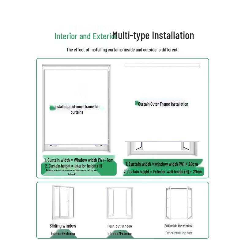 No-Drill Polyester Roller Blind