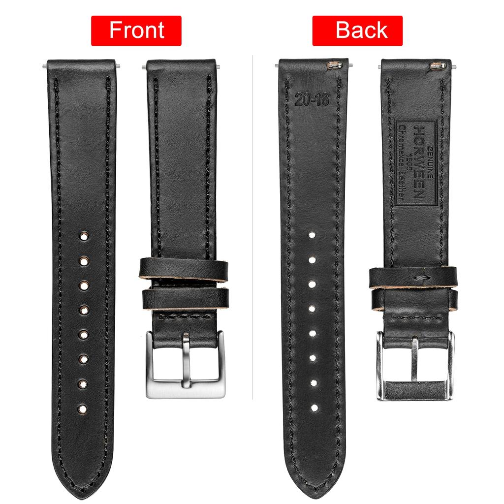 20mm Watch Band Watch Band Quick Release Replacement Watch Band Retro Horween Leather Material for Men Women