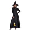 Black Witch Costume Women Halloween Cosplay Dress Adult Role Play Outfit Party Stage Performance