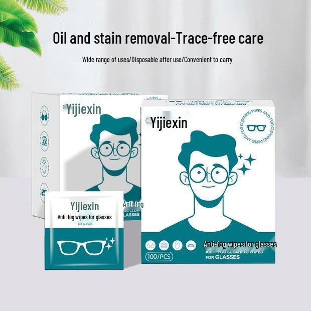 

Newcomer Offer: Anti-Fog Disposable Wipes for Glasses and Screens 100 Wipes, 1 Box