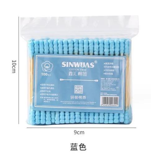 100pcs Bamboo Baby Cotton Swab Cleaning of Ears Tampons Health Beauty Cotton Swab Ear Cleaning Sticks